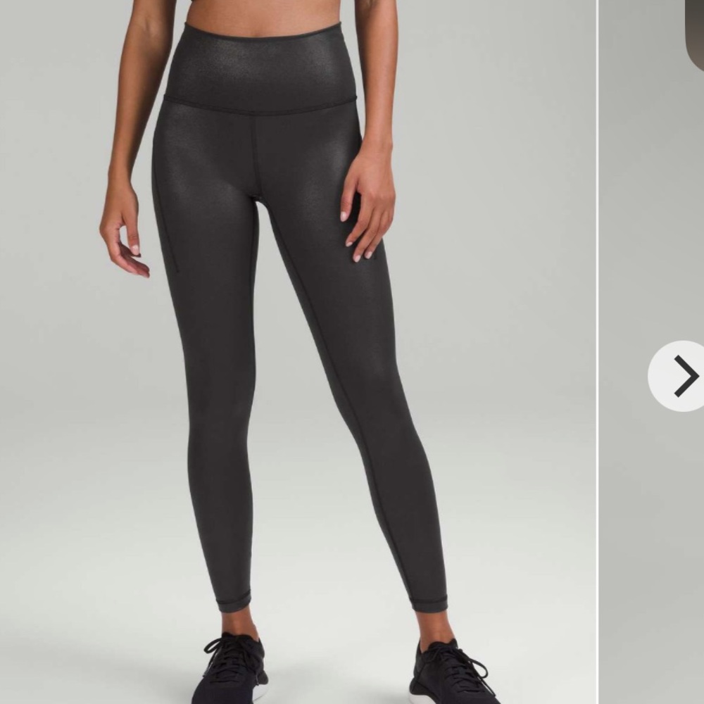 477. NWOT - Lululemon Wunder Train High Rise Tight With Pockets 25” Foil